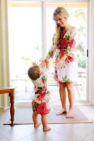 Baby Mommy Matching Robe Kimono Robes-0