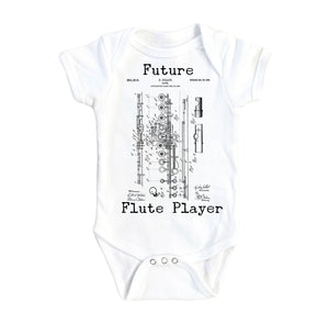 Flute Patent - Baby Boy Girl Clothes Infant Bodysuit Funny Cute Newborn-0