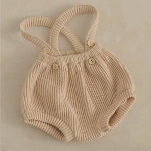 Open image in slideshow, Infant Baby Kids Boys And Girls 3-Color Solid Color Simple Strap Overalls-3
